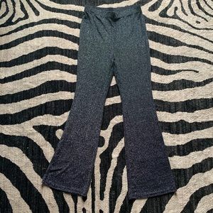 H&M Black Sparkly Flare Pants